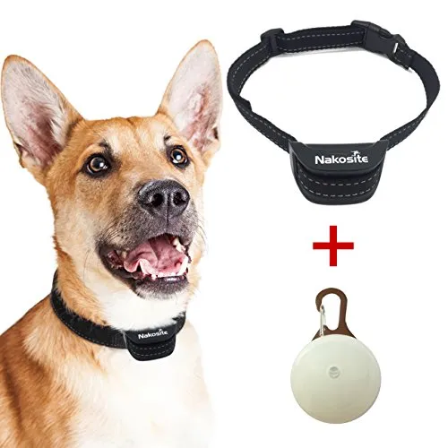 Nakosite PET2433 Miglior Collare per Cani Anti Abbaio, Impedisce al Cane di abbaiare. Utilizza Suoni Udibili e Vibrazione. Collarino in Nylon Flessibile Regolabile per Cani di Taglia Media e Grande