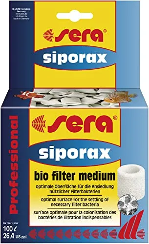 Sera Siporax Professionale (15 mm), Materiale filtrante, cannolicchi ad Elevate Prestazioni, autopulenti dal Punto di Vista Biologico, per Acquario