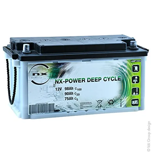 NX - Batteria Piombo Aperto Deep Cycle 12V 90Ah Auto