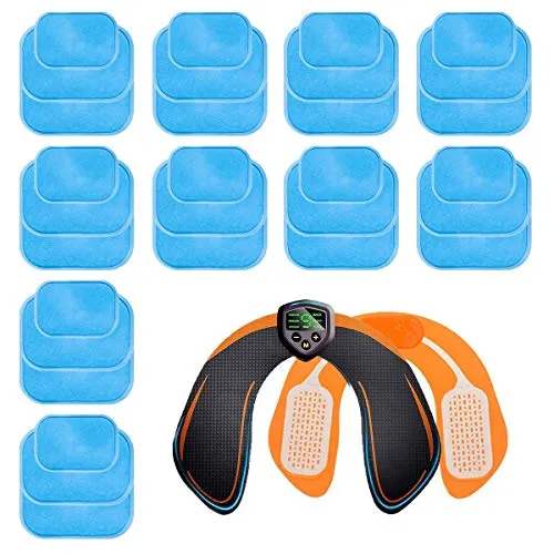 ZITFRI 30 PCS Gel Pad di Ricambio per Elettrostimolatore EMS Glutei ABS Gel Pad per Tonificatore Muscolare Glutei Adesivo per Gel per Patch（3 PCS/Sacchetto, 10 Sacchetti in Totale）