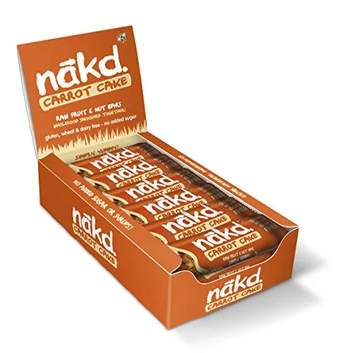 Nakd - Torta di carote - 18 x 35g Barre