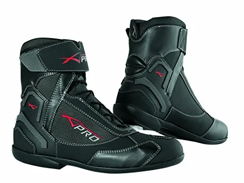 A-Pro Scarpa Scarpetta Moto Stivaletto Impermeabile Sport Touring Maxi Scooter Nero 43