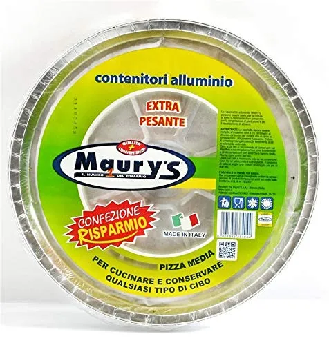 Maury's Contenitore In Alluminio Pizza Media 4pz