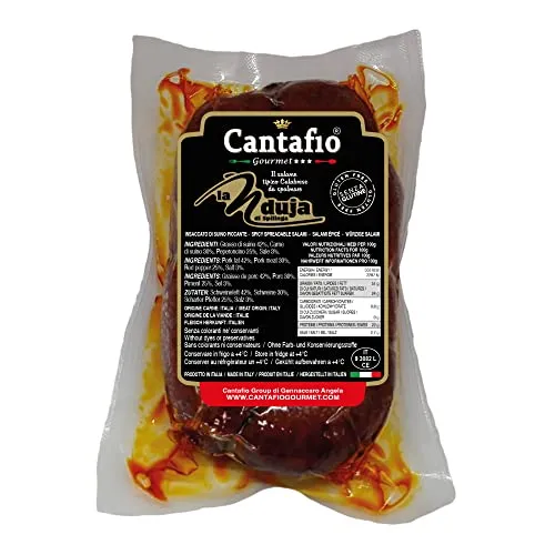 Cantafio Gourmet Nduja Calabrese di Spilinga piccante in budello (1 budello)