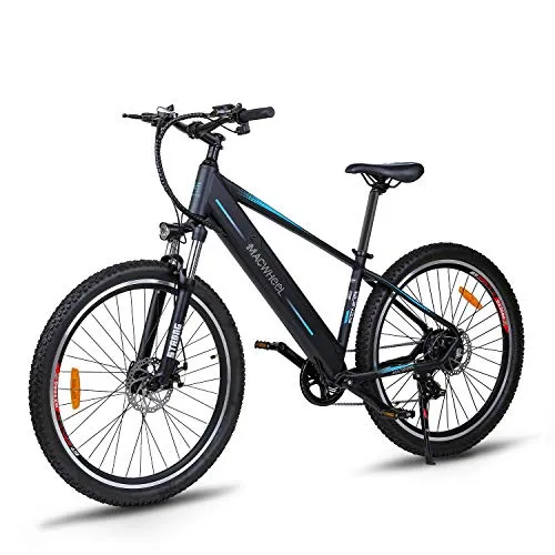 Macwheel Wrangler-600 27,5" Bici Elettrica da Montagna, 48V/10Ah Rimovibile Batteria agli Loni di Litio, Shimano 7 velocità, Sospensione Anteriore, Tektro Freni a Disco, Biciclette Pedalata Assistita