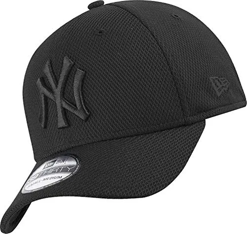 New Era MLB New York Yankees Tonal Diamond 39 Thirty Stretch Fit Cap - Cappellino nero S/M