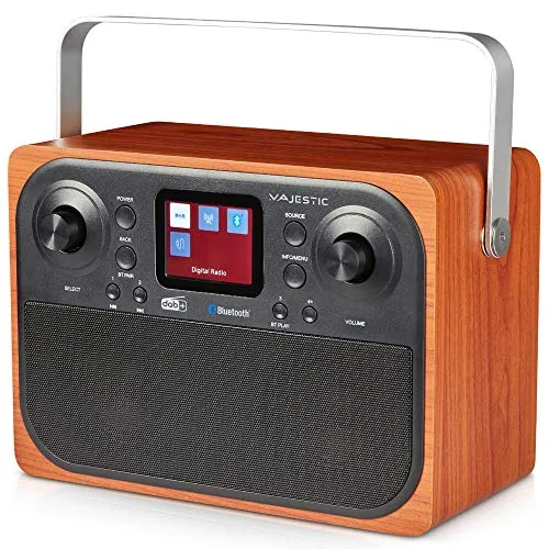 Majestic RT 197 DAB - Radio DAB/DAB+/FM, Bluetooth, Display LC, Ingresso AUX-IN, uscita cuffie, sveglia 2 allarmi 3 suonerie