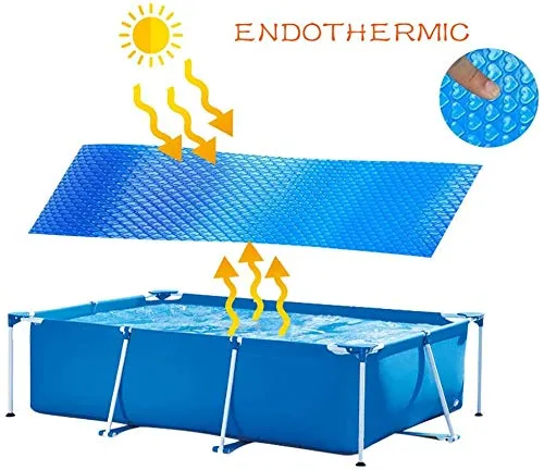 Surfilter Bacirc; riscaldatore solare per piscina; Bolle blu rettangolari, copertura per piscina, protezione per piscina 260cm x 160cm