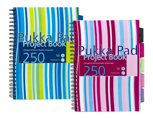 Pukka Pad Bloc Notes A4, 250 pagine, Colori assortiti