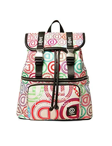 Desigual Back_Smartys Everest - Zaino da donna, colore: Bianco