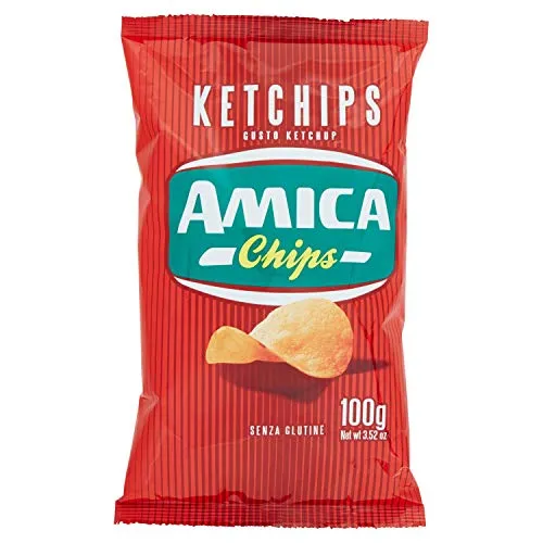 Amica Chips Patatine Fritte Gusto Ketchup, 100g