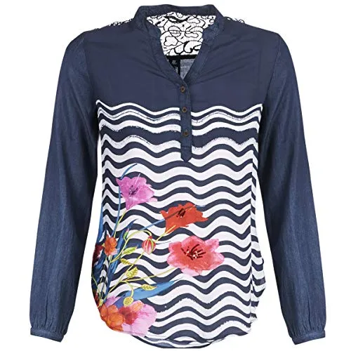 Desigual LIUBA Camicie Donne Marine - S - Camicie