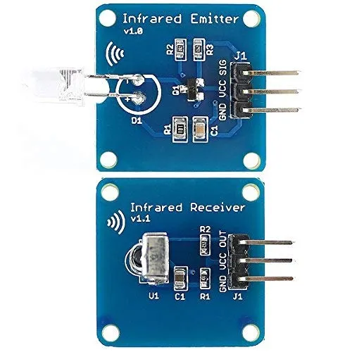 ILS - Trasmettitore a infrarossi Mini 38KHz IR Modulo + IR a raggi infrarossi Ricevitore modulo del sensore per Arduino RPI STM32