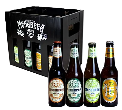 Menabrea | Porta birre da 12 bottiglie + selezione mista Menabrea 33cl