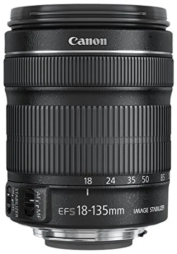 Canon Obiettivo EF-S 18-135 mm f/3.5-5.6 IS STM, Nero [Versione EU]