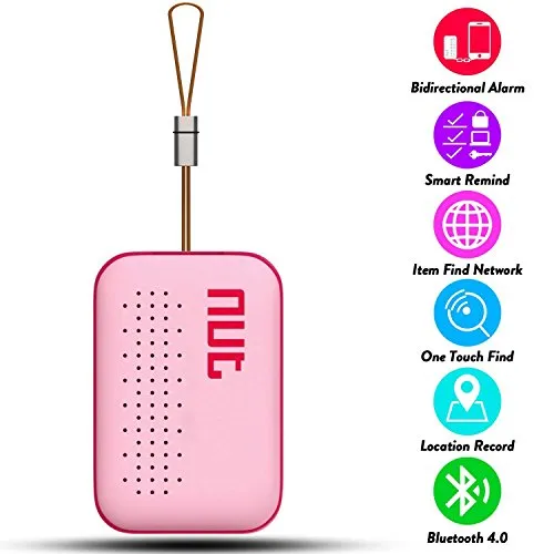 NUT - Tracker Mini Smart Bluetooth GPS, colore: Blu rosa