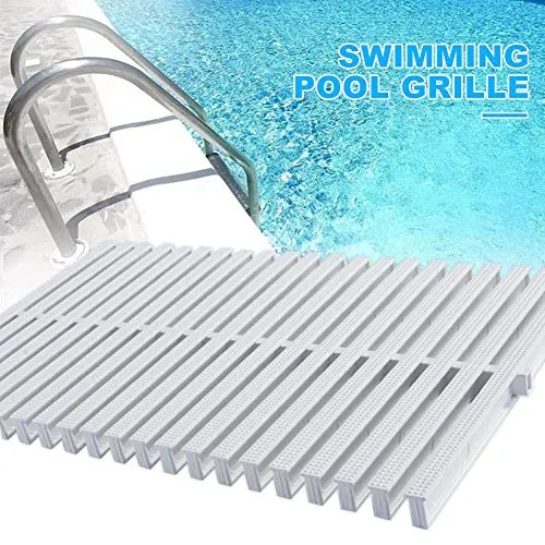 red dieny Griglia di Sfioro per Piscina, Bordo Antiscivolo per Piscina, Fossa per Bagno E Cucina, Griglia per Drenaggio Acqua Accessori per Attrezzature Piscina