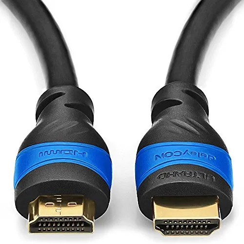 deleyCON 20m Cavo HDMI Compatibile con HDMI 2.0a/b/1.4a - 4K UHD 2160p (4096x2160 Pixel) Full HD HDTV 1080p HDCP Dolby Ethernet LCD LED OLED - Nero