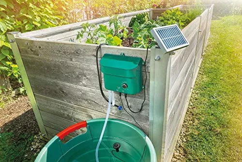 Esotec 101100, Set completo per sistema di irrigazione solare, a gocce, con 15 getti irrigatori