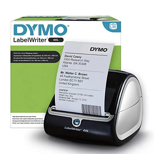 Dymo S0904950 LabelWriter 4XL Stampante per etichette, Nero
