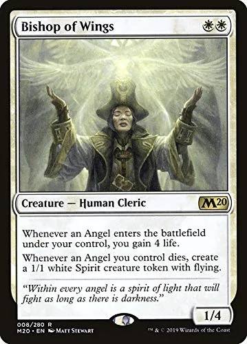 Magic : The Gathering MTG - Bishop of Wings - Core Set 2020 M20 8/345 Foil English