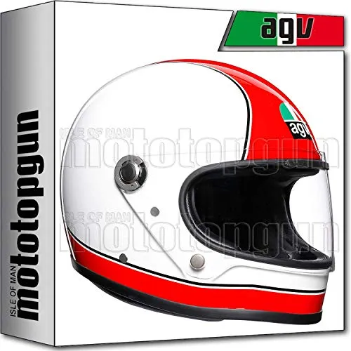 MOTOTOPGUN AGV 210011A2I0-008 CASCO INTEGRALE X3000 X-3000 MULTI SUPER AGV ROSSO-BIANCO L