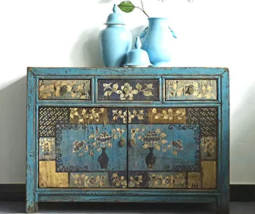 OPIUM OUTLET Comò cassettiera credenza consolle Credenza mobili armadio matrimonio armadietto cinese asiatico orientale antico vintage shabby-chic Comodini cinesi camera da letto