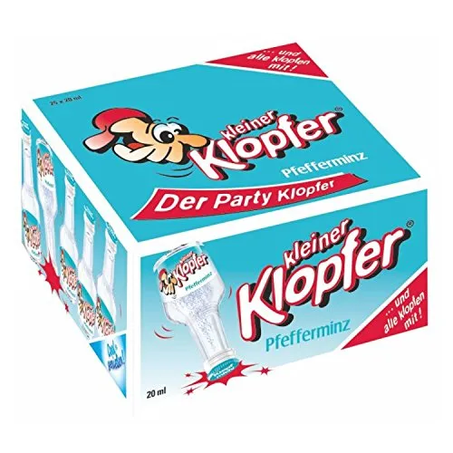 Kleiner Klopfer Pfefferminz 18,00% 25 x 2 cl.