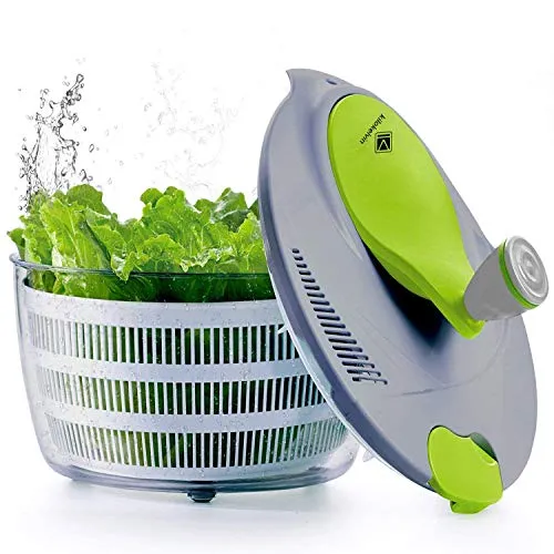 kilokelvin Plastica centrifuga per Insalata 4 Litri Asciugatrice Rapida per Verdure-BPA Gratuito