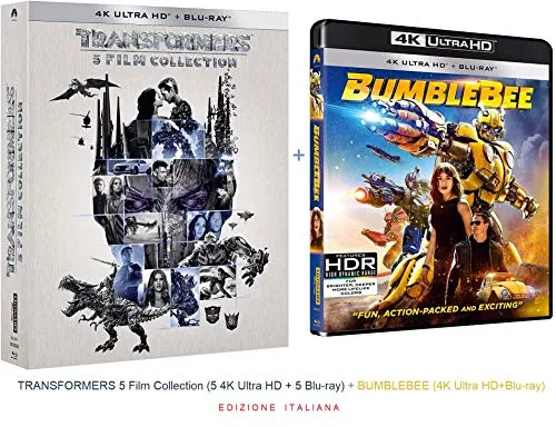 TRANSFORMERS 5 Film Collection (5 4K Ultra HD + 5 Blu-ray) + BUMBLEBEE (4K Ultra HD+Blu-ray) (Ed. Italiana)
