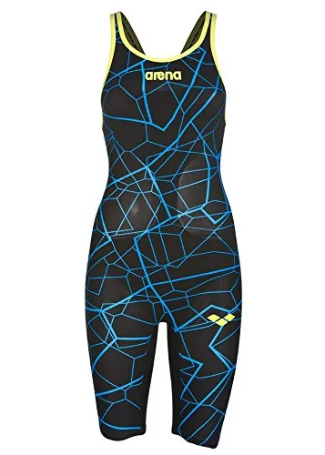 Arena Womens Limited Edition Carbon Air Kneeskin - Black/Bright Blue Size 32