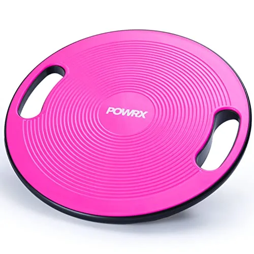 PowrX Balance Board - Pedana Di Equilibrio Per Rafforzamento E Riabilitazione - Tavola Propriocettiva - Migliora Coordinazione E Postura - Diametro: 40 cm - Peso: 1500 g - Max. Capacità Peso: 200 kg