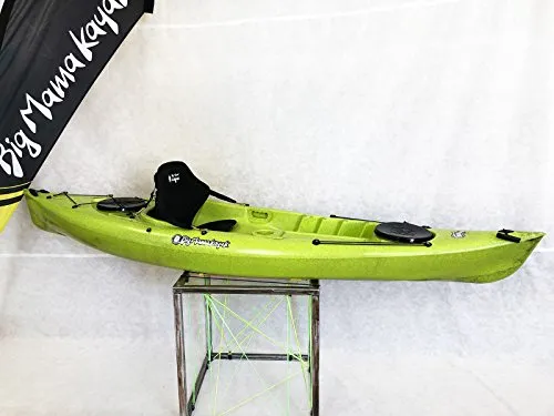 Big Mama Kayak PRIVAT Canoa da 295 CM + 2 GAVONI + 1 PAGAIA (Pack 1) (Verde)