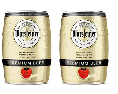 2 fusti da 5 Litri di birra WARSTEINER