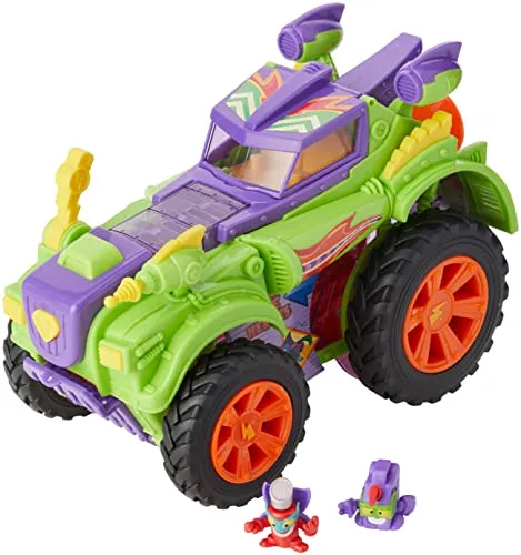 SUPERTHINGS RIVALS OF KABOOM SuperZings, Playset Villain Truck (PSZSD112IN30) con Veicolo e 2 Cifre da Collezione