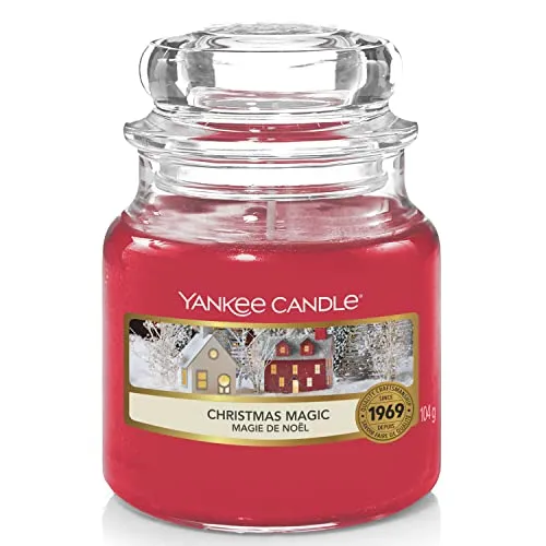 Yankee Candle Candela Profumata in Giara Piccola, Magia Natalizia, Durata Fino a 30 Ore