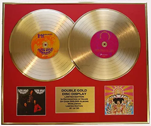 JIMI HENDRIX/DOPPIO CD GOLD DISC DISPLAY/LTD. EDIZIONE/COA/SEI ESPERIENZA E ASSE: BOLD AS LOVE