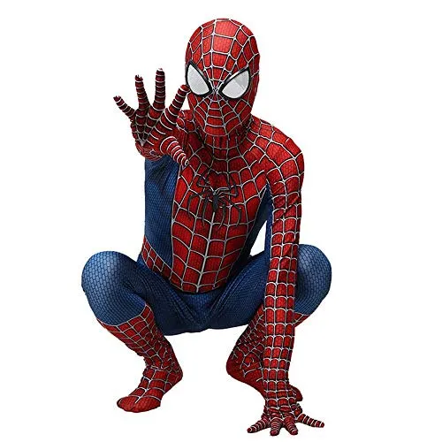 RNGNBKLS Bambino Adulto Spiderman Homecoming Costume Halloween Carnival Cosplay Spiderman Vestito Spandex/Lycra 3D Stampa Spiderman Suit,Child-M