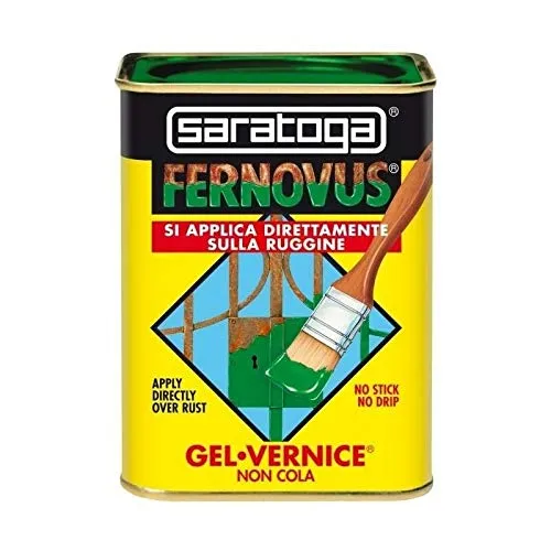 Vernice Gel Antiruggine Fernovus 750ml, Verde Medio Martellato , Saratoga