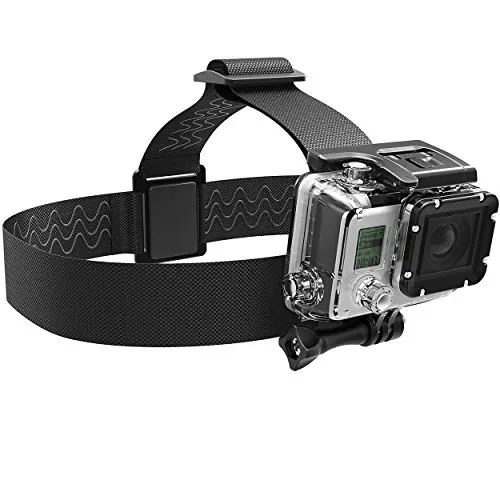SABRENT Fascia da testa Gopro, Fascia elastica GoPro, compatibile con tutte le videocamere GoPro (GP-HDST)