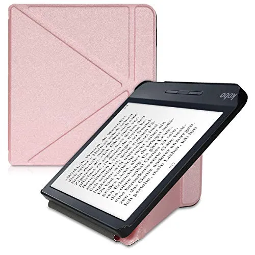 kwmobile Custodia leggìo Compatibile con Kobo Libra H2O - in Pelle Sintetica con Chiusura Magnetica - Smart Cover con Funzione appoggio