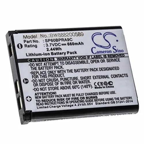 vhbw batteria compatibile con Panasonic KX-TCA285, KX-TCA385, KX-UDT121, KX-UDT131 telefono cordless (660mAh, 3.7V, Li-Ion)
