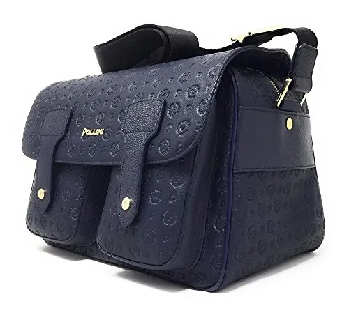 Pollini BORSA PU TAPIRO EMBOSSED +VIT.BLU TE8401PP02Q2170A 31X20X20cm