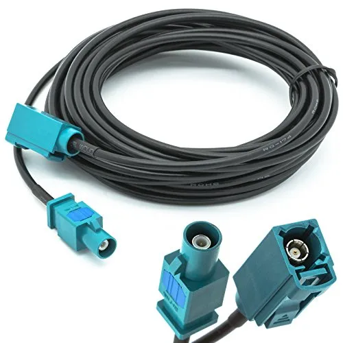 Adapter Universe - Prolunga da 5 m con spina Fakra su presa Fakra, per antenne, adattatore RG 174 tipo Z, cavo per antenna universale GPS