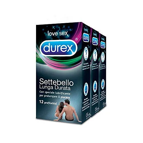 Kit 3x Durex Settebello Ritardante Preservativi - 36 Pezzi