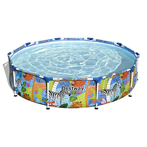 Bestway 56985 Piscina Fuori Terra Steel Pro Rotonda da 305x66 cm