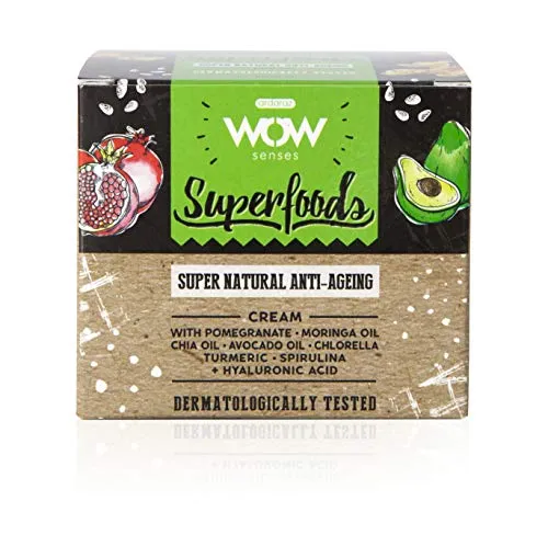 ARDARAZ Crema idratante viso donna uomo Antirughe FPS15 con Acido Ialuronico puro e vitamine A, B, C e D, con ingredienti di origine vegetale e naturali. Avocado, Melograno e Curcuma. 50ml.