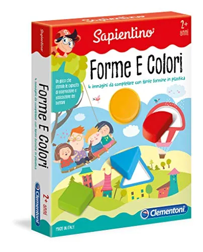 Clementoni- Sapientino Baby-Forme e Colori Giocco Educativo con Tessere Illustrate, Multicolore, 11955