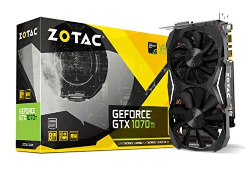 Zotac GeForce GTX 1070 Ti Mini GeForce GTX 1070 8GB GDDR5 - graphics cards (NVIDIA, GeForce GTX 1070, 1607 MHz, 1683 MHz, 8 GB, GDDR5)