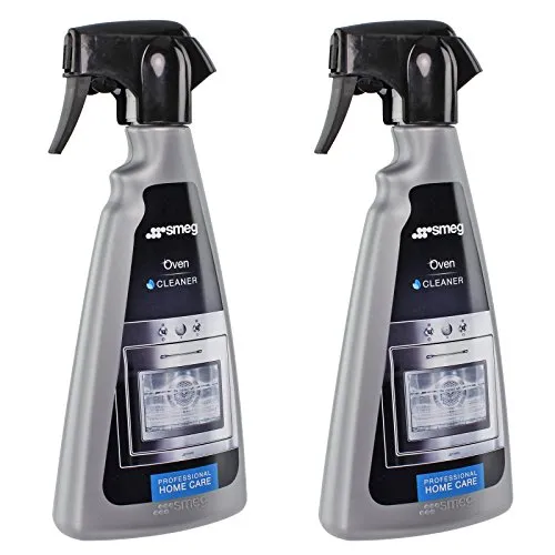 Smeg, detergente sgrassante spray per forno e fornelli; 500 ml (confezione da 2)